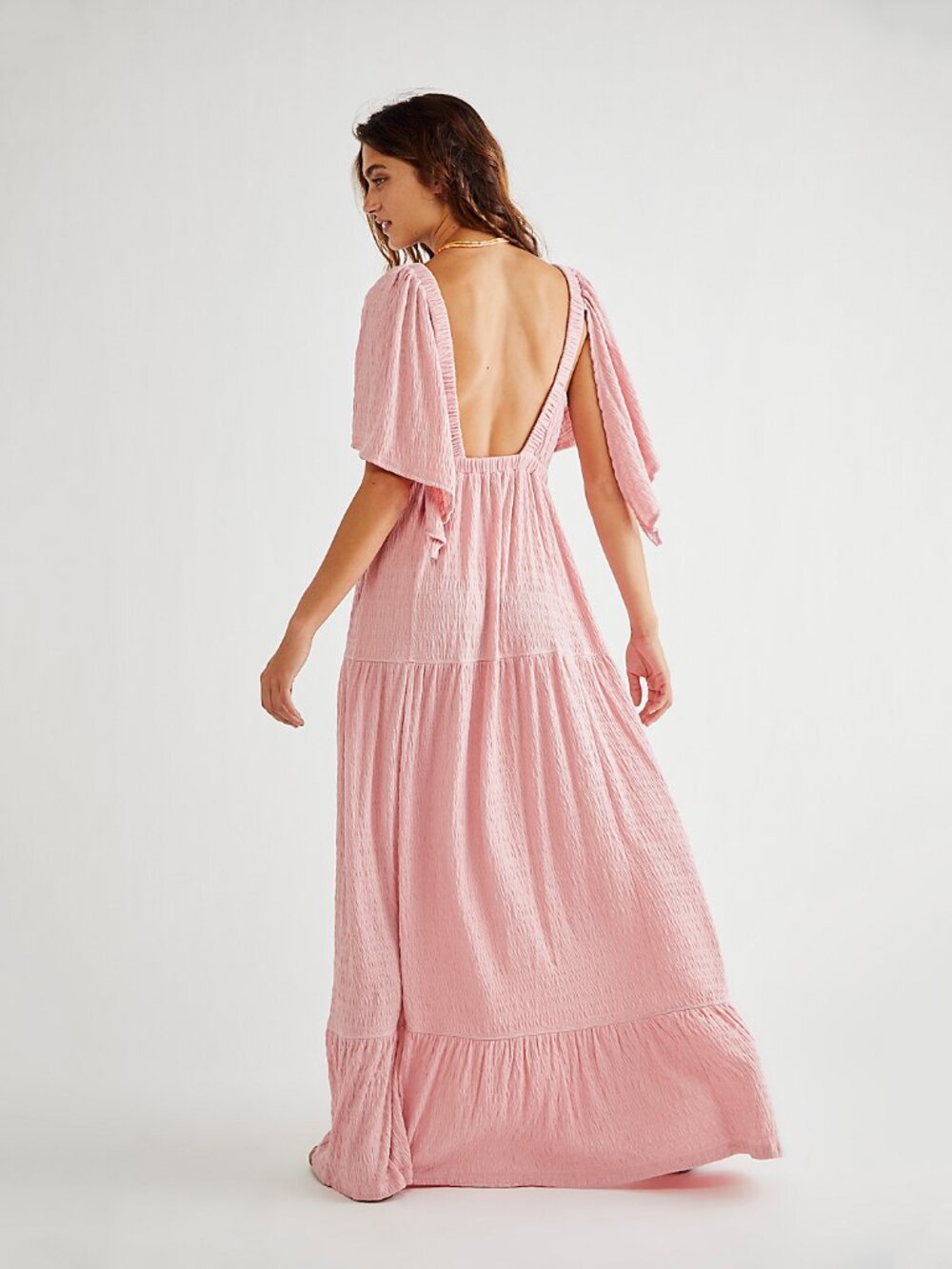 Free People La La Maxi in Rose - sz M - Picture 2 of 10